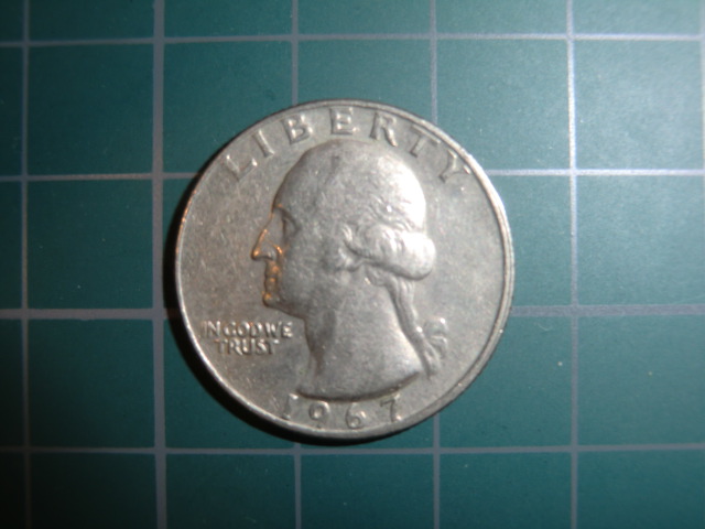 アメリカ 25セント硬貨 1967年 ごーるどらっしゅ 僕の紙幣 貨幣収集ブログ